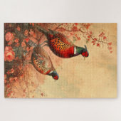  fazanten in het najaar 20x30 legpuzzel (Horizontaal)