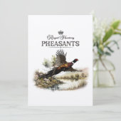 fazanten, koninklijke jacht kaart (Staand voorkant)