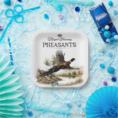 fazanten, koninklijke jacht papieren bordje (Feest)