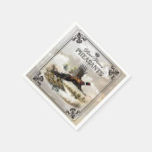 fazanten, koninklijke jacht servet (Hoek)