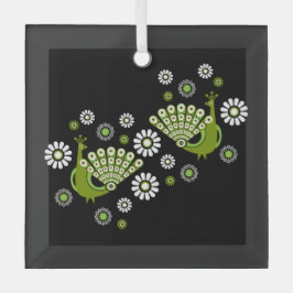 Fazanten Peacock Art Glas Ornament