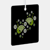 Fazanten Peacock Art Metalen Ornament (Voorkant Rechts)