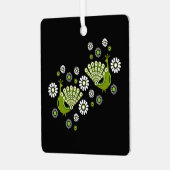 Fazanten Peacock Art Metalen Ornament (Voorkant links)