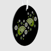 Fazanten Peacock Art Ornament (voorkant)