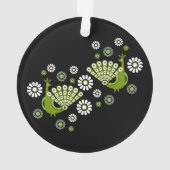 Fazanten Peacock Art Ornament (achterkant)
