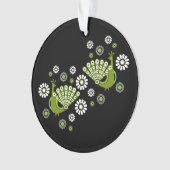 Fazanten Peacock Art Ornament (voorkant)