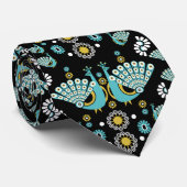 Fazanten Peacock Art Stropdas (Opgerold)