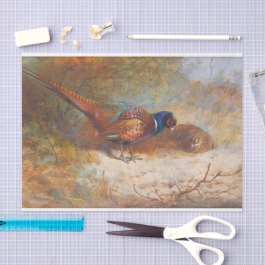 Fazanten van Archibald Thorburn Tissuepapier (Craft)