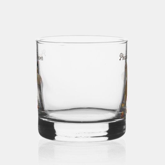 Fazanten voor altijd whisky glas (Links)