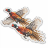 Fazantenseizoen Sticker (Voorkant)