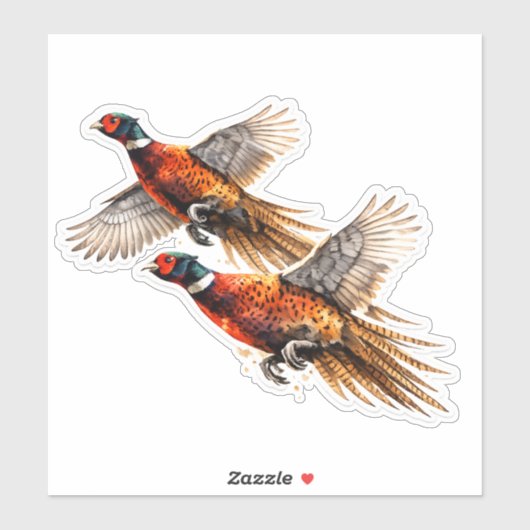 Fazantenseizoen Sticker (Vel)