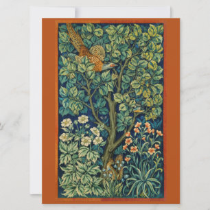Fazantenvogel in een boom (door William Morris) ka Kaart