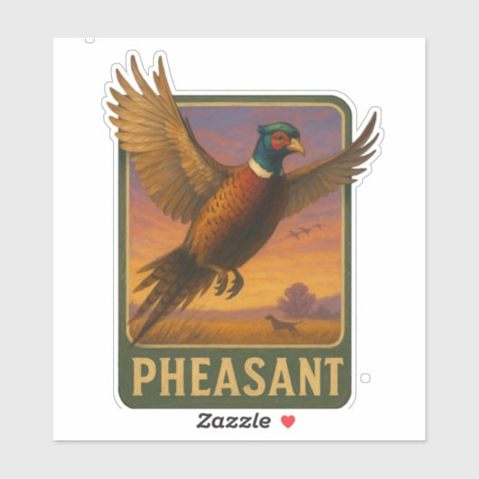 Fazantsticker Sticker (Vel)