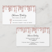 FB Insta Social Lash Roos Gold Drivers White Visitekaartje (Voorkant / Achterkant)