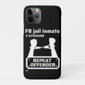 "FB JAIL INMATE" grappige gevangenneming Case-Mate iPhone Case (Achterkant)