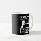 "FB JAIL INMATE" grappige gevangenneming         Koffiemok (Voorkant rechts)