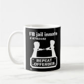 "FB JAIL INMATE" grappige gevangenneming         Koffiemok (Links)