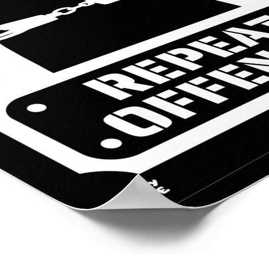 "FB JAIL INMATE" grappige gevangenneming Poster (Hoek)