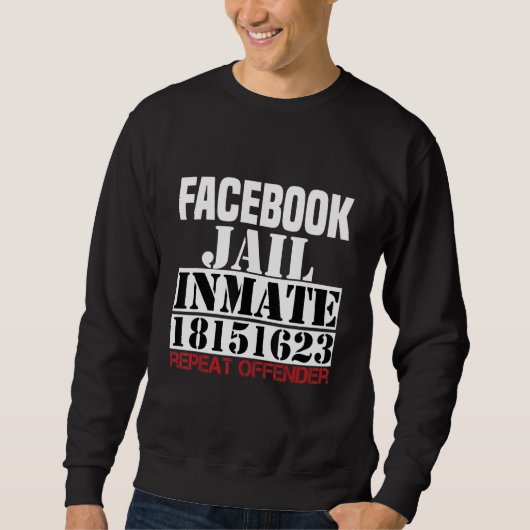 FB Social Network Jail herhaalde 18151623 in Trui (Voorkant)