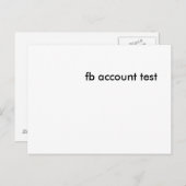 FB-test Briefkaart (Voorkant / Achterkant)