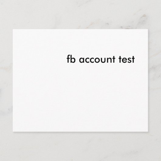 FB-test Briefkaart (Voorkant)