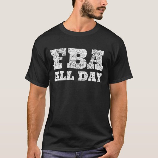FBA All Day Black Foundational History Amerikaanse T-shirt (Voorkant)