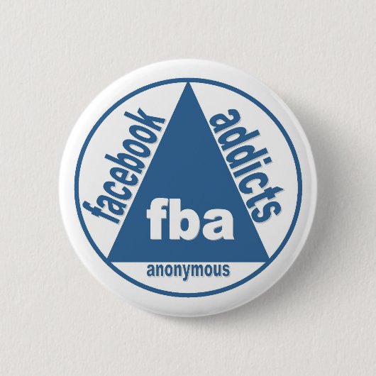 FBA:  Anonieme Facebook-berichten Ronde Button 5,7 Cm (Voorkant)