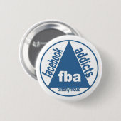 FBA:  Anonieme Facebook-berichten Ronde Button 5,7 Cm (Voorkant /achterkant)