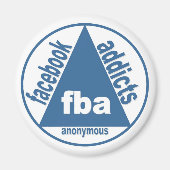 FBA: Facebook verslaafden anoniem Magneet (Voorkant)