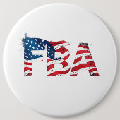 FBA Foundational Black American Ronde Button 6,0 Cm (Voorkant)