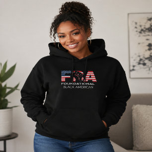 FBA Fundamentele Zwarte Amerikaan met Opgeheven Vu Hoodie