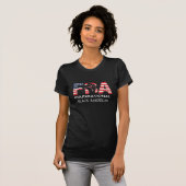 FBA Fundamentele Zwarte Amerikaanse Vrouwen T-shirt (Voorkant volledig)