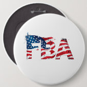 FBA Fundamentele zwarte Amerikanen Ronde Button 6,0 Cm (Voorkant /achterkant)