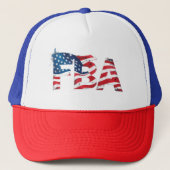 FBA Fundamentele zwarte Amerikanen Trucker Pet (Voorkant)