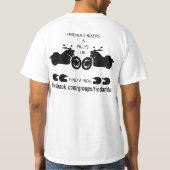 FBAP Basic White (zwarte logo) T-shirt (Achterkant)