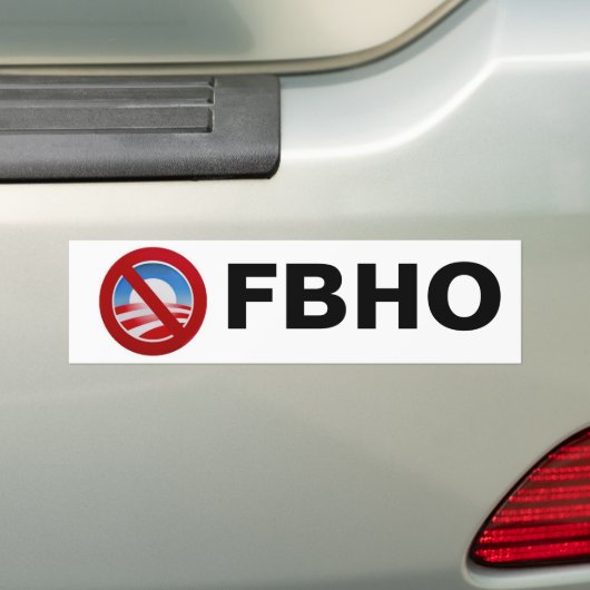 FBHO BUMPERSTICKER (Op auto)
