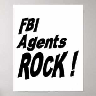 FBI Agents Rock! Poster afdrukken