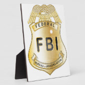 FBI Badge Fotoplaat (Zijkant)