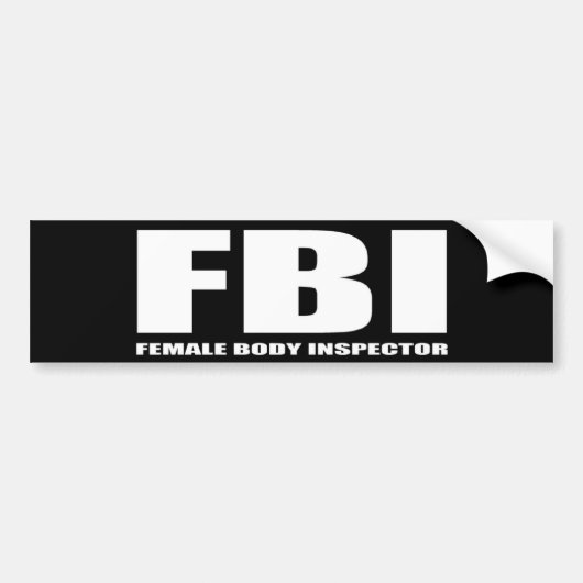 FBI BUMPERSTICKER (Voorkant)