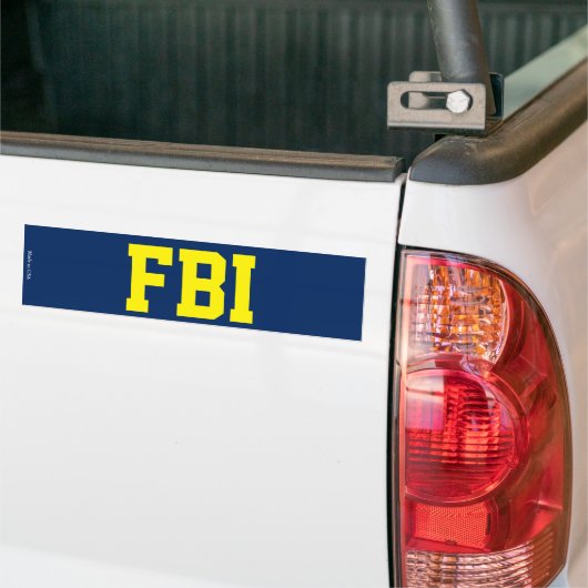 FBI-Bumpersticker Bumpersticker (Op Truck)
