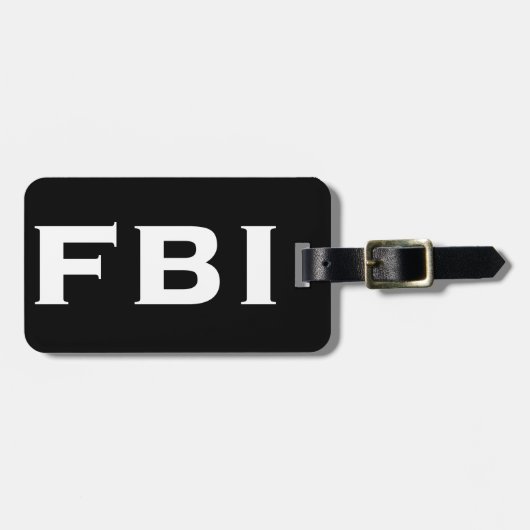 FBI COOL BAGAGELABEL (Voorkant horizontaal)