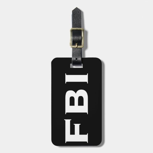 FBI COOL BAGAGELABEL (Voorkant verticaal)