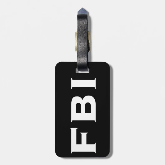 FBI COOL BAGAGELABEL (Achterkant verticaal)