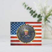 FBI Emblem Briefkaart (Staand voorkant)