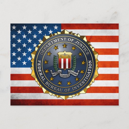 FBI Emblem Briefkaart (Voorkant)