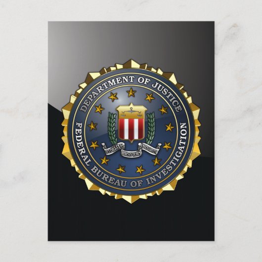 FBI Emblem Briefkaart (Voorkant)