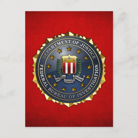FBI Emblem Briefkaart (Voorkant)