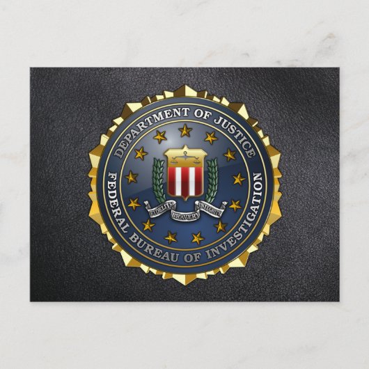 FBI Emblem Briefkaart (Voorkant)