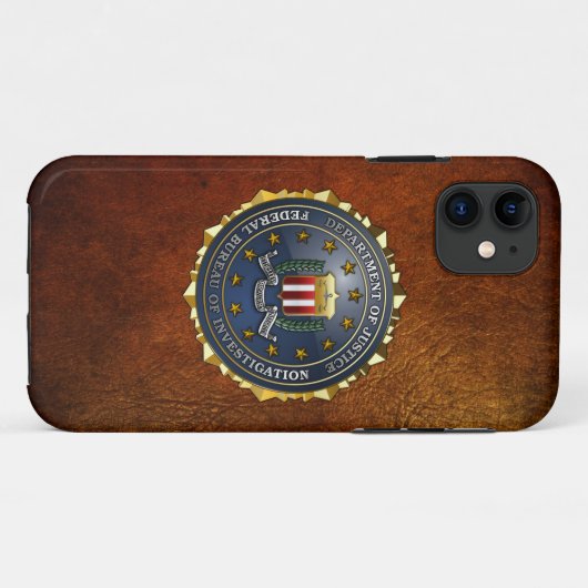 FBI Emblem Case-Mate iPhone Case (Achterkant (horizontaal))