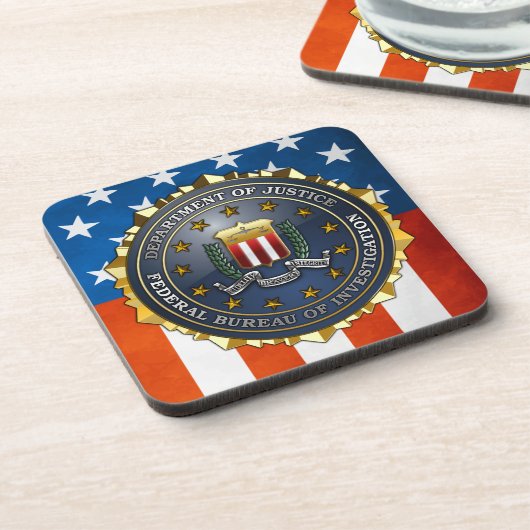 FBI Emblem Drankjes Onderzetter (Linkerzijde)